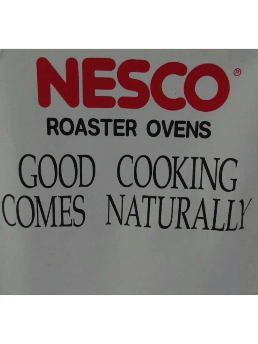 Nesco Roaster Ovens Advertising Kitchen Apron USA Made Good Cooking